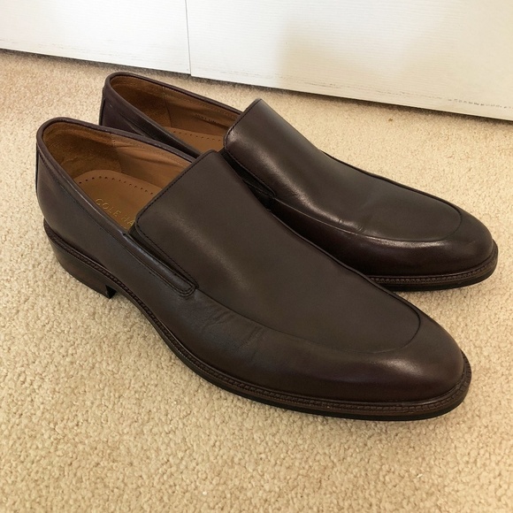 Cole Haan Grand.OS Mens Split Side Brown Leather Slip-On Loafer Size 11M Office - Picture 1 of 15